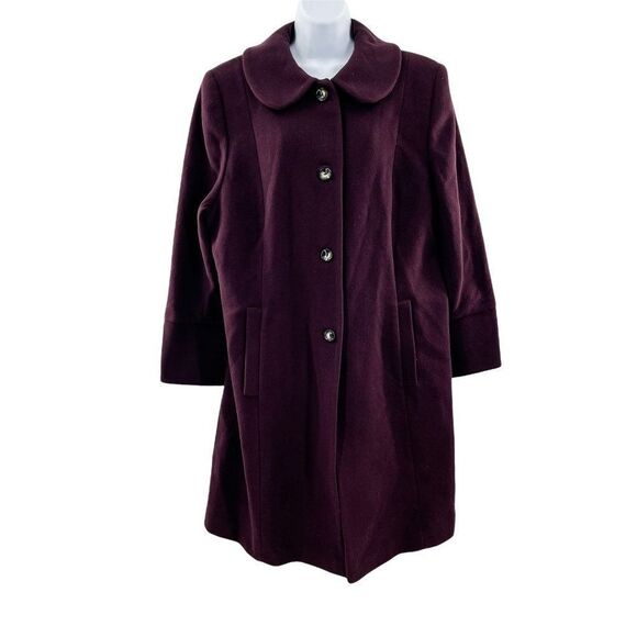Mackintosh Wool Long Sleeve Pea Coat Plus Size Jacket 1X 21487W